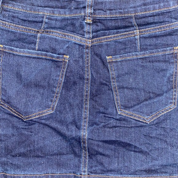 Basic dark blue jean skirt - Picture 2 of 2